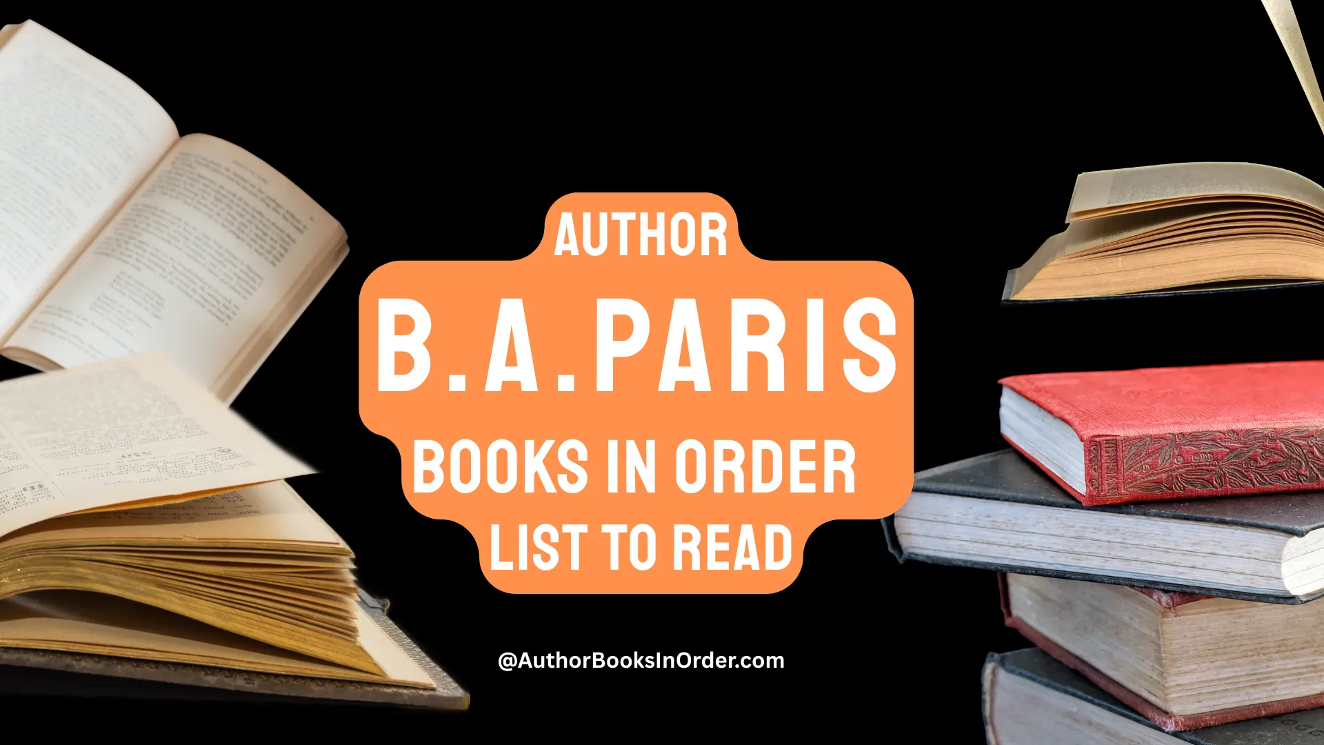 Author B A Paris Books in Order List [2025]